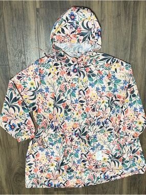 NWT Vera Bradley Paradise Coral Packable Rain Jacket 3X Women’s Paradise Coral